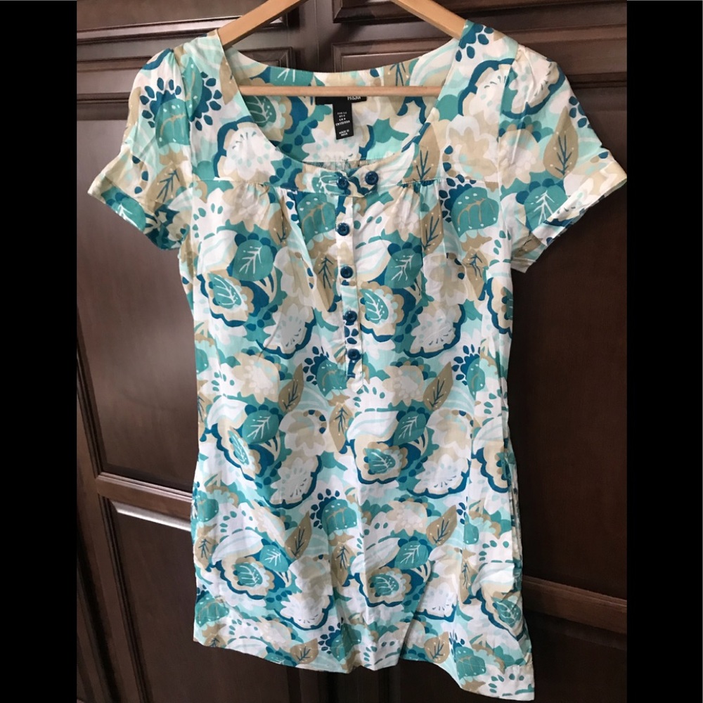 H&M Floral Tunic Dress. Size 8. NWOT.